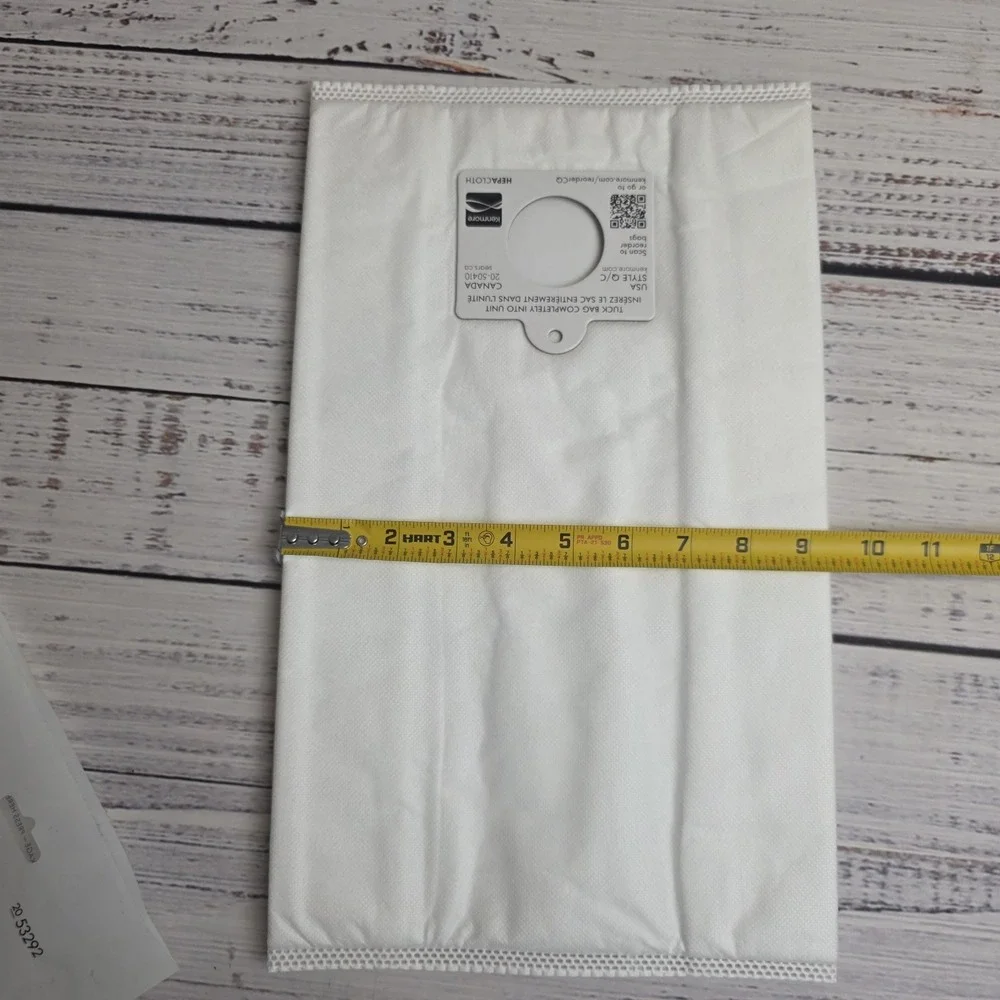 4 Kenmore Sears Type Q/C HEPA‎ Vacuum Bags Style 20 53292, replaces 50557, 50558
